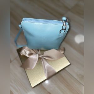 Genuine Italian leather crossbody purse